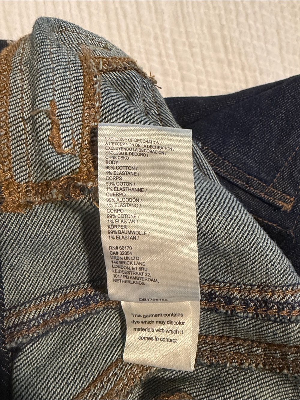 NWOT Pilcro Wanderer Dark Blue Denim Utility Jeans - Picture 3 of 5